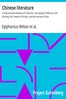 Chinese literature :  Comprising the Analects of Confucius, the Sayings of Mencius, the Shi-King, the Travels of Fâ-Hien, and the Sorrows of Han