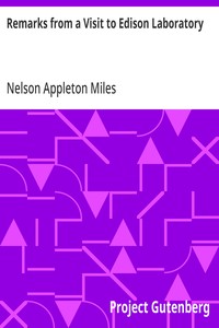 Remarks from a Visit to Edison Laboratory