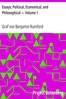 Essays; Political, Economical, and Philosophical — Volume 1