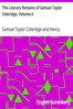 The Literary Remains of Samuel Taylor Coleridge, Volume 4