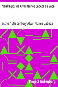 Naufragios de Alvar Núñez Cabeza de Vaca