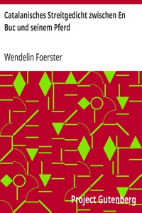 Catalanisches Streitgedicht zwischen En Buc und seinem Pferd
