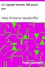 U.S. Copyright Renewals, 1960 January - June