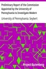 Preliminary Report of the Commission Appointed by the University of Pennsylvania to Investigate Modern Spiritualism