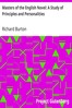 Masters of the English Novel: A Study of Principles and Personalities