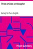 Three Articles on Metaphor