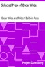 Selected Prose of Oscar Wilde