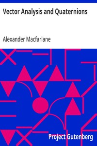 Vector Analysis and Quaternions