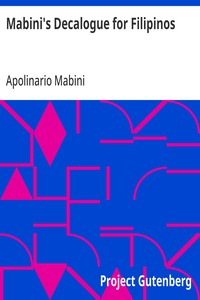 Mabini's Decalogue for Filipinos