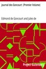 Journal des Goncourt  (Premier Volume)