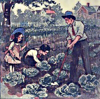Daddy Takes Us to the Garden