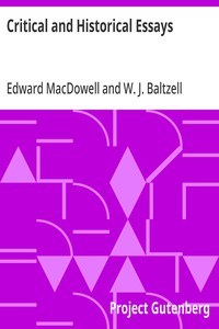 Critical and Historical Essays