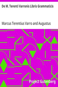 De M. Terenti Varronis Libris Grammaticis