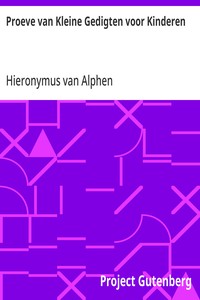 Proeve van Kleine Gedigten voor Kinderen