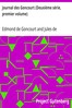 Journal des Goncourt (Deuxième série, premier volume)