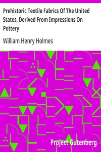 Prehistoric Textile Fabrics Of The United States, Derived From Impressions On Pottery