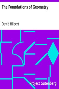 The Foundations of Geometry