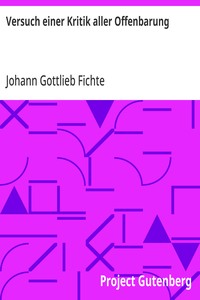 Versuch einer Kritik aller Offenbarung