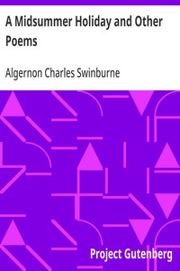 A Midsummer Holiday and Other Poems