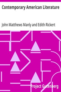 Contemporary American Literature