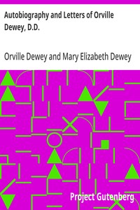 Autobiography and Letters of Orville Dewey, D.D.