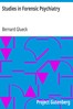 Studies in Forensic Psychiatry