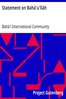 Statement on Bahá'u'lláh