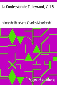 La Confession de Talleyrand, V. 1-5