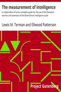 The measurement of intelligence :  an explanation of and a complete guide for the use of the Standard revision and extension of the Binet-Simon intelligence scale