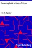 Elementary Guide to Literary Criticism