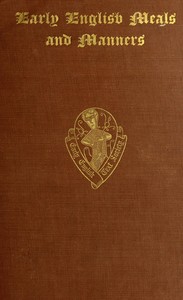 Early English Meals and Manners