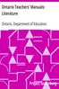 Ontario Teachers' Manuals: Literature