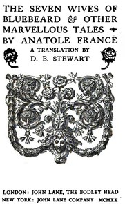 The Story of the Duchess of Cicogne and of Monsieur de Boulingrin