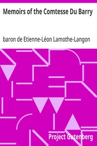 Memoirs of the Comtesse Du Barry