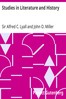 Studies in Literature and History