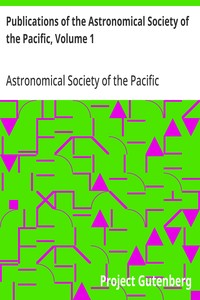 Publications of the Astronomical Society of the Pacific, Volume 1