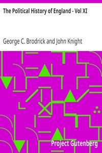 The Political History of England - Vol XI