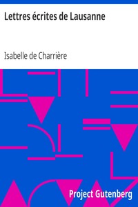 Lettres écrites de Lausanne
