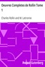Oeuvres Completes de Rollin Tome 1