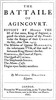 The Battaile of Agincourt