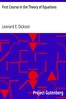 First Course in the Theory of Equations
