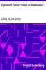 Eighteenth Century Essays on Shakespeare