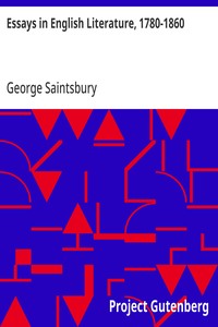 Essays in English Literature, 1780-1860