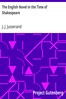 The English Novel in the Time of Shakespeare