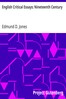 English Critical Essays: Nineteenth Century