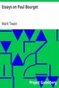 Essays on Paul Bourget