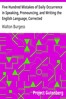 Five Hundred Mistakes of Daily Occurrence in Speaking, Pronouncing, and Writing the English Language, Corrected