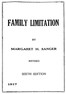 Family Limitation
