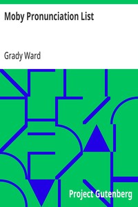 Moby Pronunciation List