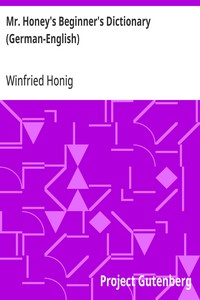 Mr. Honey's Beginner's Dictionary (German-English)